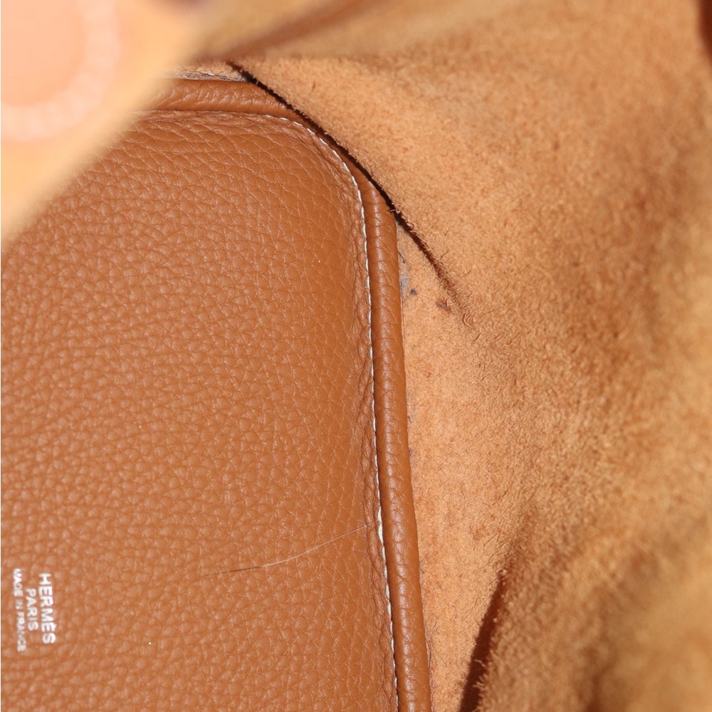 Hermes Picotin Lock‎ 22 MM Gold Clemence Palladium Hardware - Picture 13 of 15